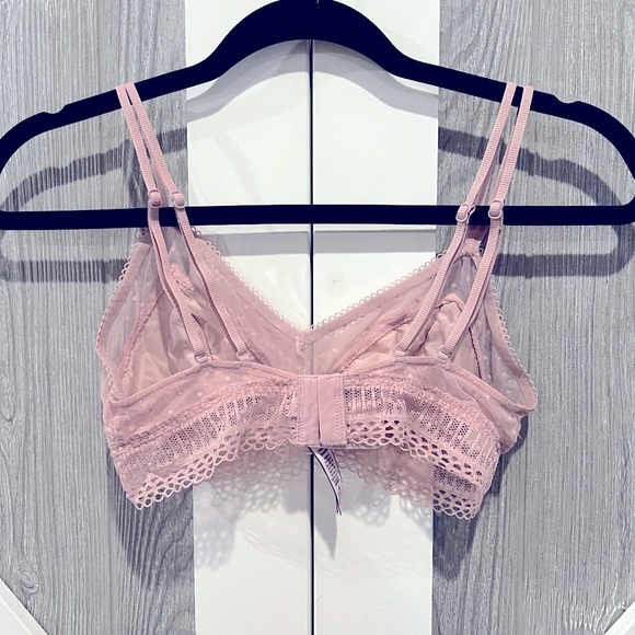 D06.4 Victoria’s Secret Lace Scoop Bralette Pink M - Picture 3 of 4